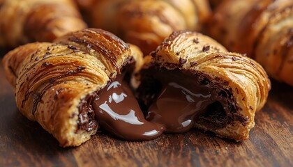 croissant with chocolate