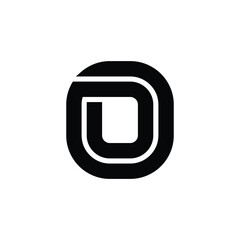Bold geometric simple letter O logo