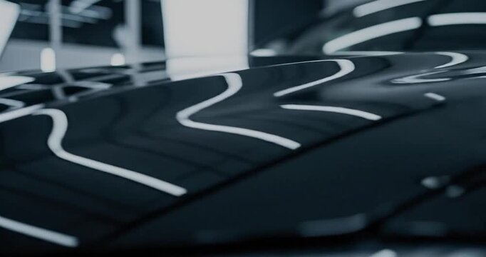New Car Tires on Display in Showroom.
