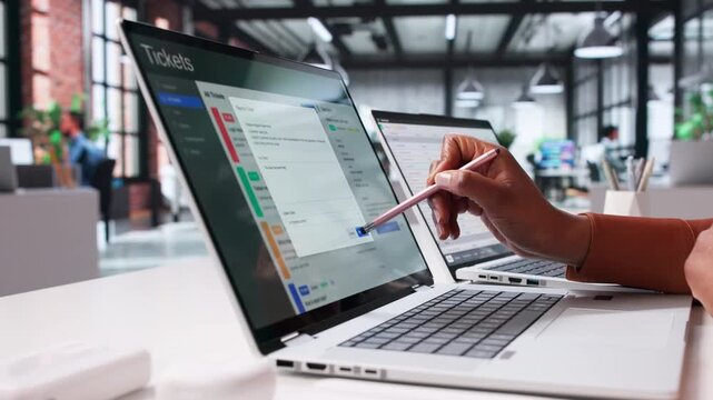 Monitoring Support Tickets On Computer