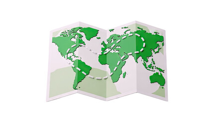 World Map with Pharmaceutical Journey