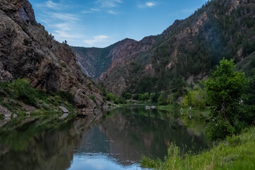 Fototapeta premium A breathtaking view of the mountain in Black Canyon of the Gunnison NP