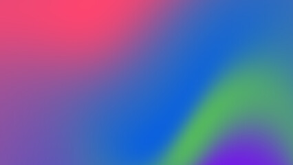 Gradient of pink blue green and purple background