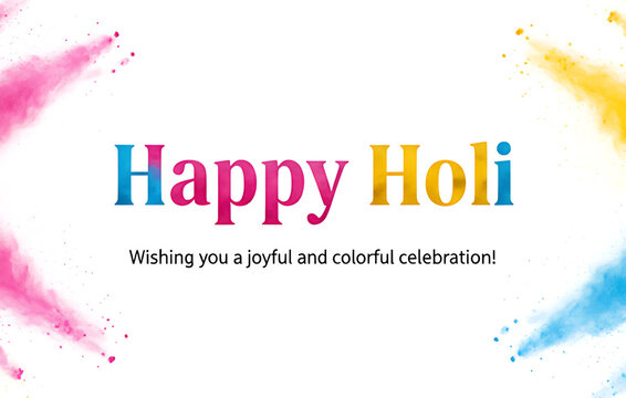 Happy Holi Rangpanchami Wishes Colorful Celebration Template