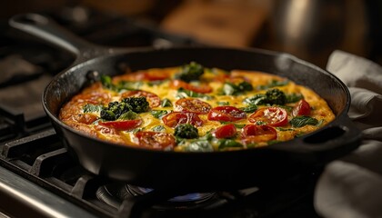 pan fried chicken with vegetables