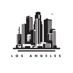 Obraz premium los angeles city skyline vector