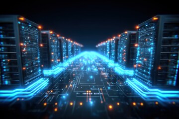 Fototapeta premium Networking reliability increases as FiveG improves Bandwidth control Latency response Infrastructure Communication and Signal