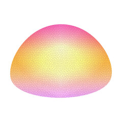 Abstract gradient colorful blob fluid shape element modern colorful blob digital art Illustration