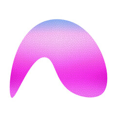 Abstract gradient colorful blob fluid shape element modern colorful blob digital art Illustration