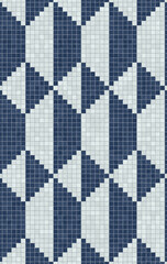 Scandinavian style seamless mosaic tiles pattern