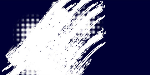 Dots halftone white \u0026 blue color pattern gradient grunge texture background. Dots pop art comics sport style vector illustration