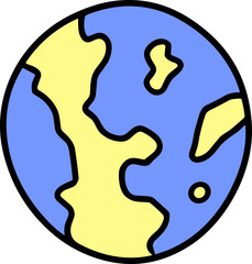 우주 행성 일러스트, 행성모양