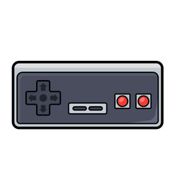 Classic video game controller illustration