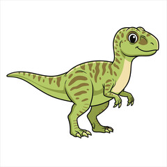 Fototapeta premium A beautiful dinosaur illustration vector