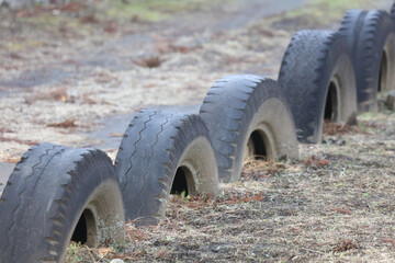 	タイヤの遊具