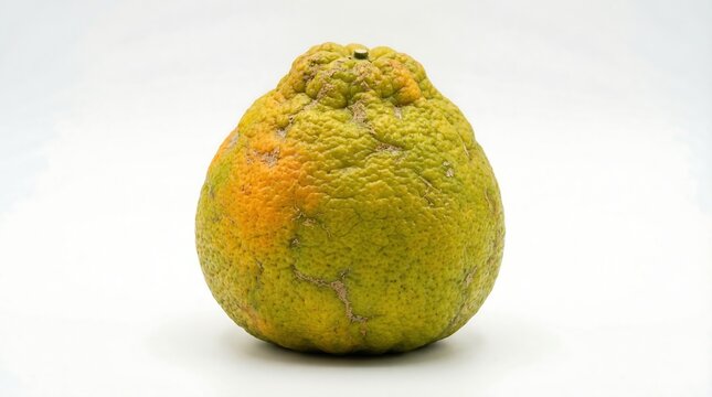 Whole ugli fruit citrus isolated on a white background