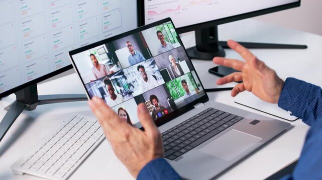Virtual Meeting: Online Video Conferencing Webinar Technology