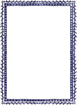 Vintage Blue Decorative Frames and Borders Collection
