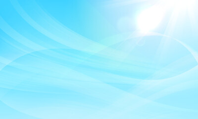 青い空とさわやかな空気のイラスト