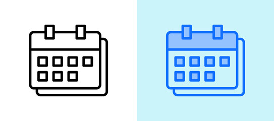 Calendar whitegreen icon