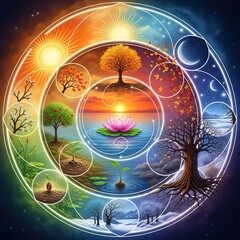 The scene as a representation of the cyclical nature of life