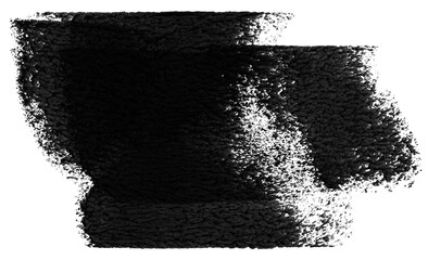 透明背景に描いたキリヌキ素材、手書きのブラシストローク