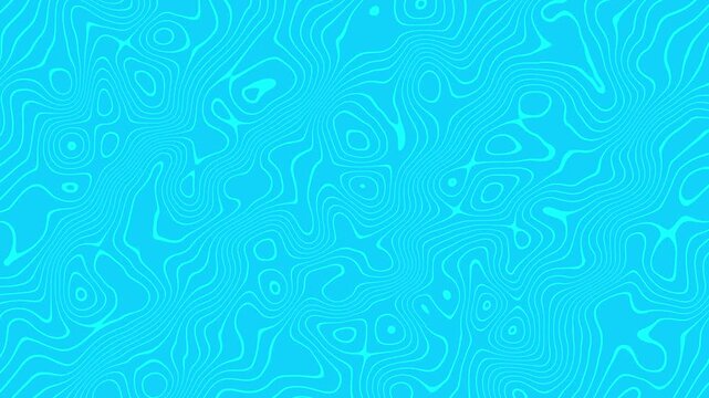 Abstract turquoise background with thin wavy contour lines like a topographic map, seamless pattern feel, modern minimal design for wallpaper, web banners, and branding.