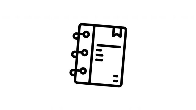 notepad animated icon