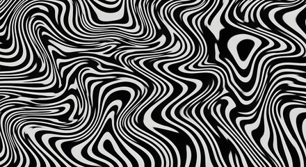 Fototapeta premium Abstract Black White Swirl Pattern