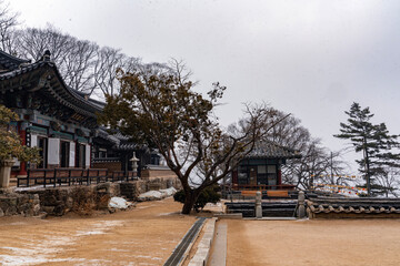 수종사 대웅전 앞마당 -조안면, 남양주시, 경기도, 대한민국 © wanmo