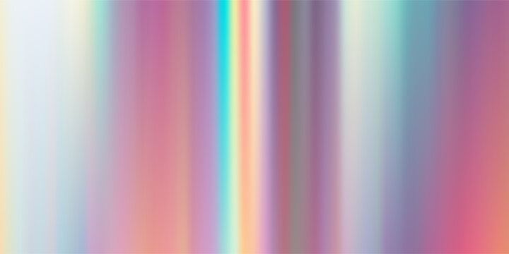 Holographic blue gradient backdrop featuring smooth silk-like fluid waves with pearl iridescence, perfect for modern posters, banners, and futuristic graphic templates. Vector illustration.
