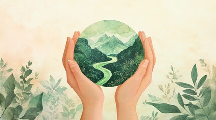 Hold a green home with both hands