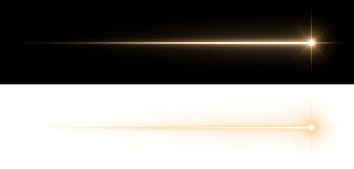 Star Shooting Light Trail Horizontal Luxury Gold Yellow © Kal El BSF