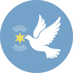 Fototapeta premium freedom Peace dove icon