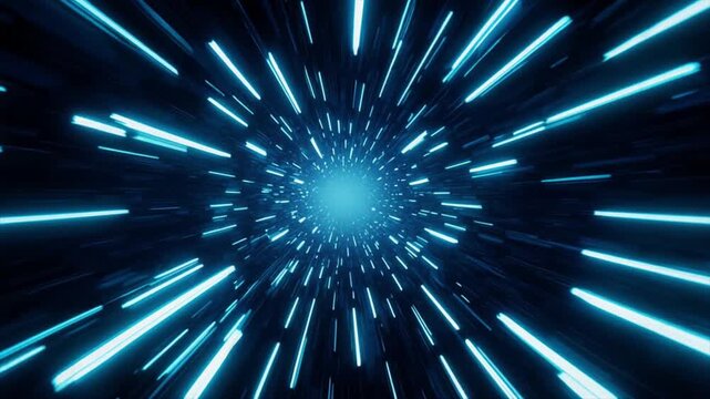 高速で電脳トンネルを駆け抜けるループ動画