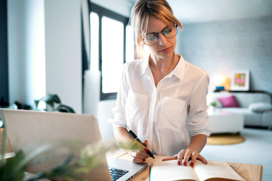 Freelancer working at home