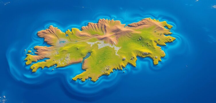 Falklands/Malvinas Islands landscape, showing geographical features, politics, sea