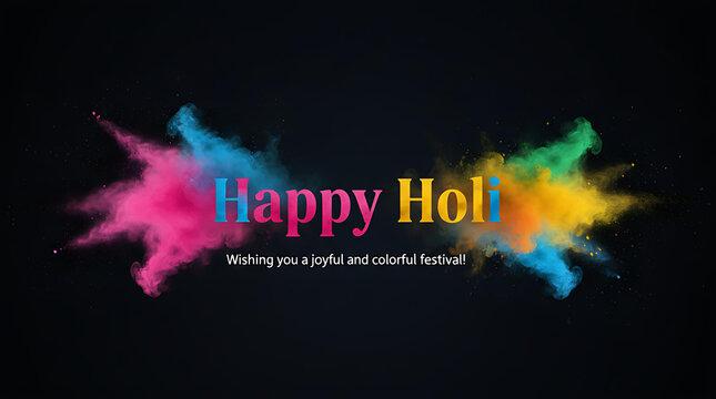 Beautiful Holi Rangpanchami wishes template with vibrant festive colors