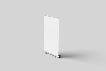 Blank Roll Up Banner Mockup