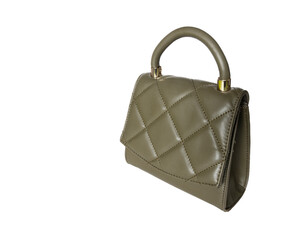 Women's handbag on a white background. Stylish and modern purse suitable for lifestyle themes, accessories collections
