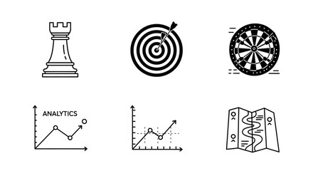 Chess Piece Target Graphs Data Analysis. © ANAK