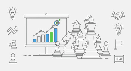 Chess Strategy Planning and Business Growth. © ANAK