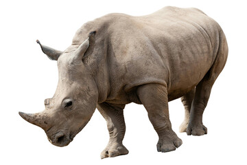 rhino isolated on white © Sidhat