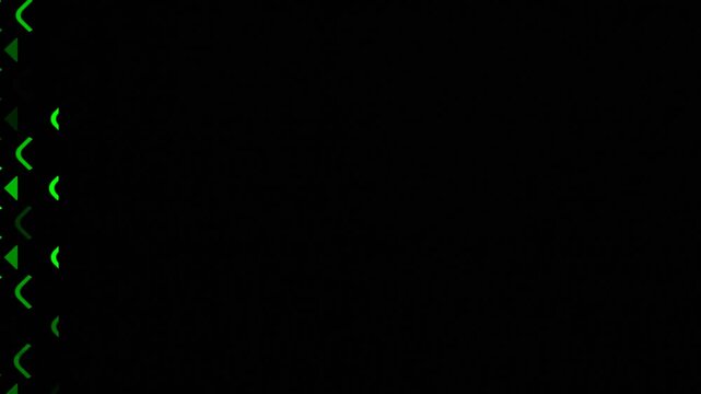 Textless Neon Border Abstract Scene Moving In Dark Setting