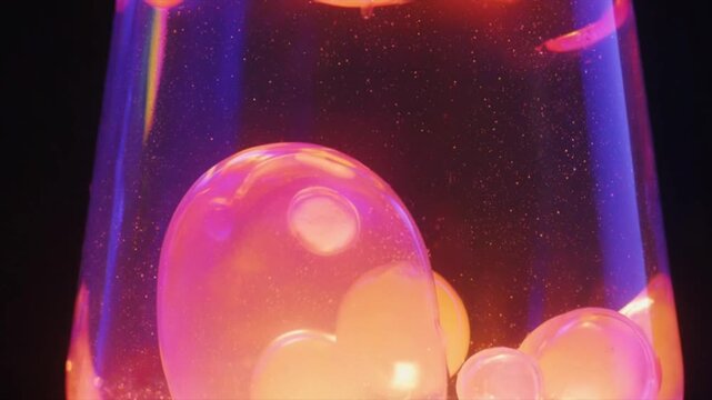 ラバランプ（溶岩ランプ）のサイケデリックな動き