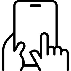 hand holding a mobile phone