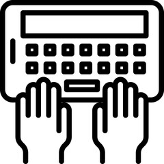 hand texting on mobile phone