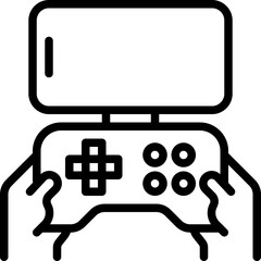 game controller and mobilephone icon