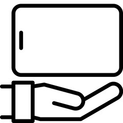 hand holding a mobile phone