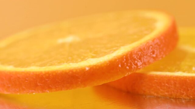 video of fresh orange slices